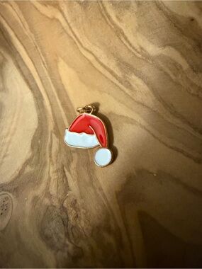 Holiday Santa Hat Charm - Red and White